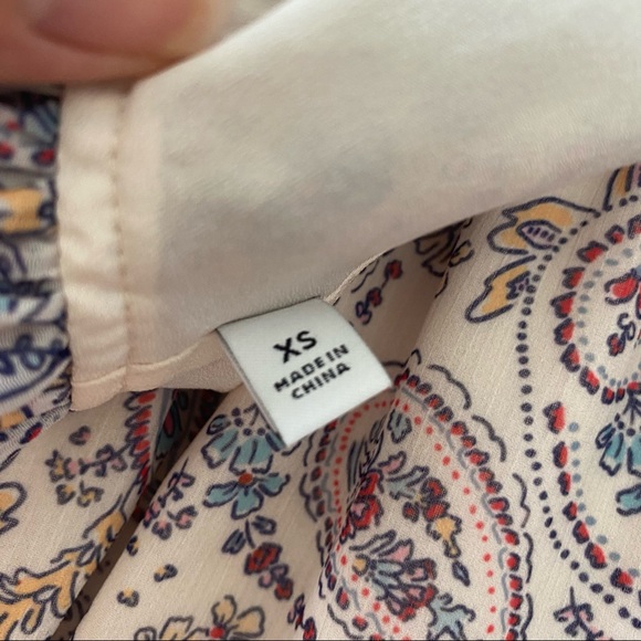 NEW LINI ivory opal smocked dress size XS multi - Picture 9 of 12